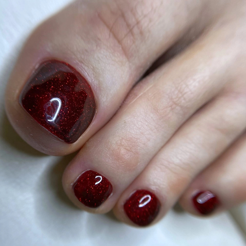 Полный педикюр с покрытием