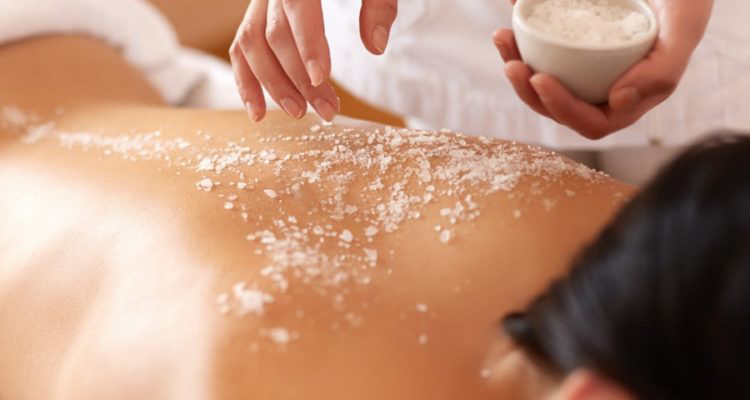 Солевой массаж тела (40 мин массаж+20 мин обертывание)