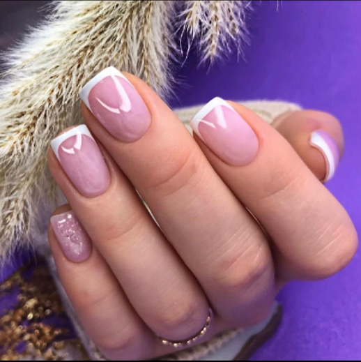 Маникюр с покрытием + френч