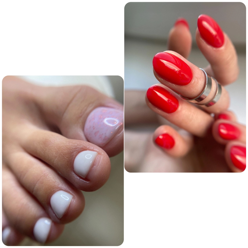 Комплекс Маникюр + Педикюр (обработка пальчиков с покрытием)