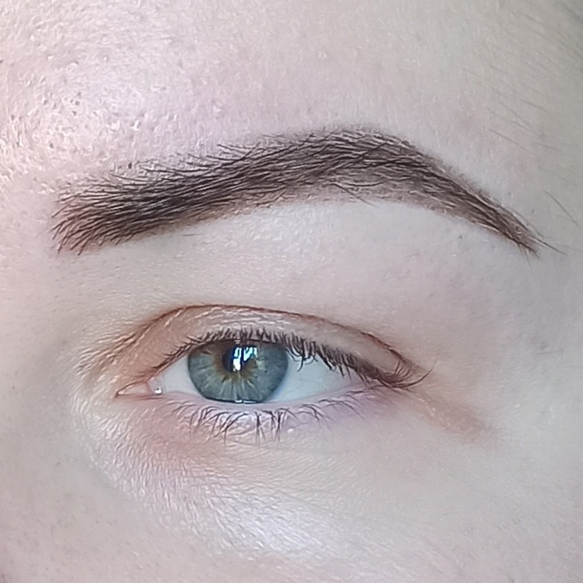 пудровое напыление бровей