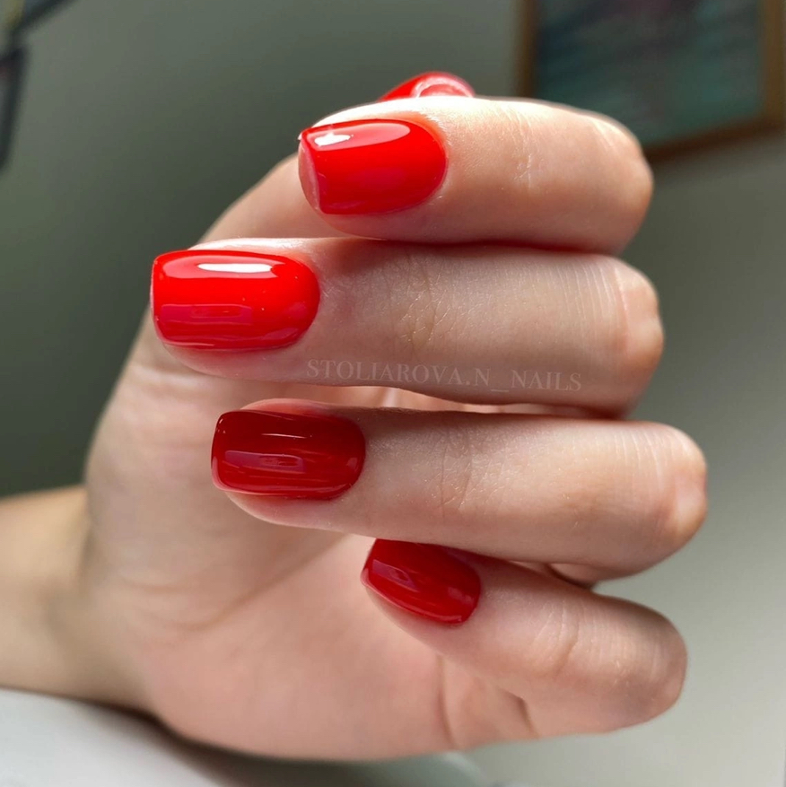 Маникюр с укреплением гелем +покрытие гель-лак