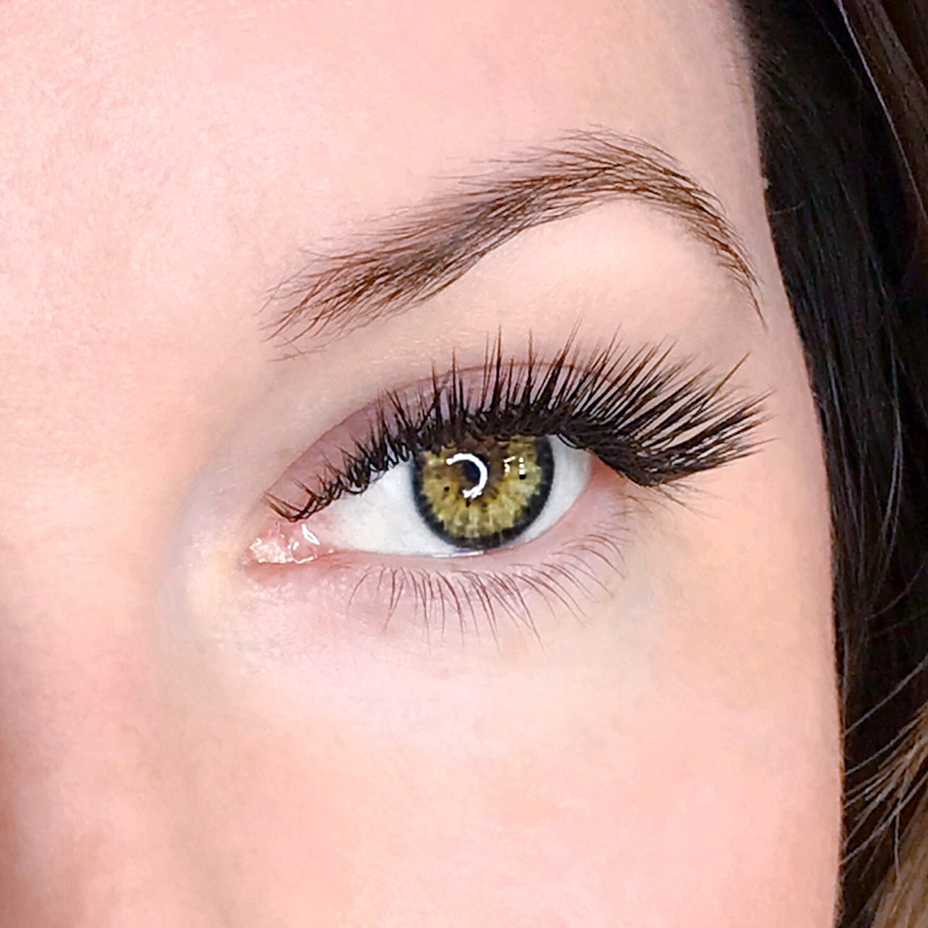 Мокрый эффект, LED наращивание ресниц