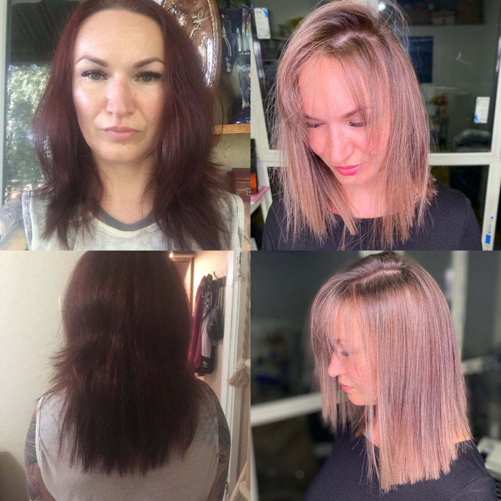 Сложное окрашивание ( выше лопаток)