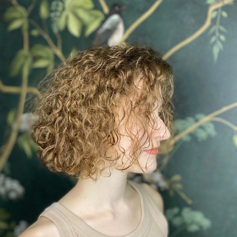 Биозавивка на короткие волосы +материалы+сушка