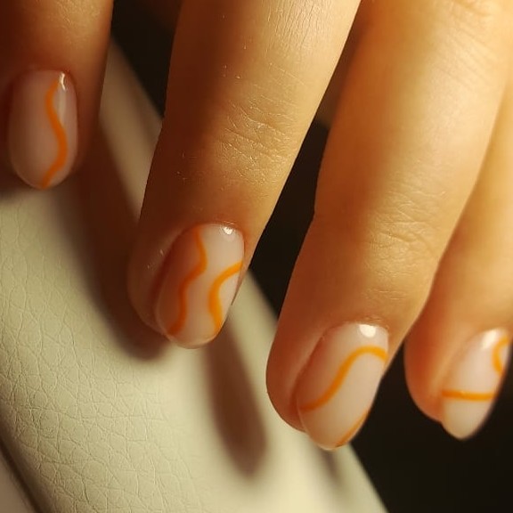 гель лак + укріпленям короткі