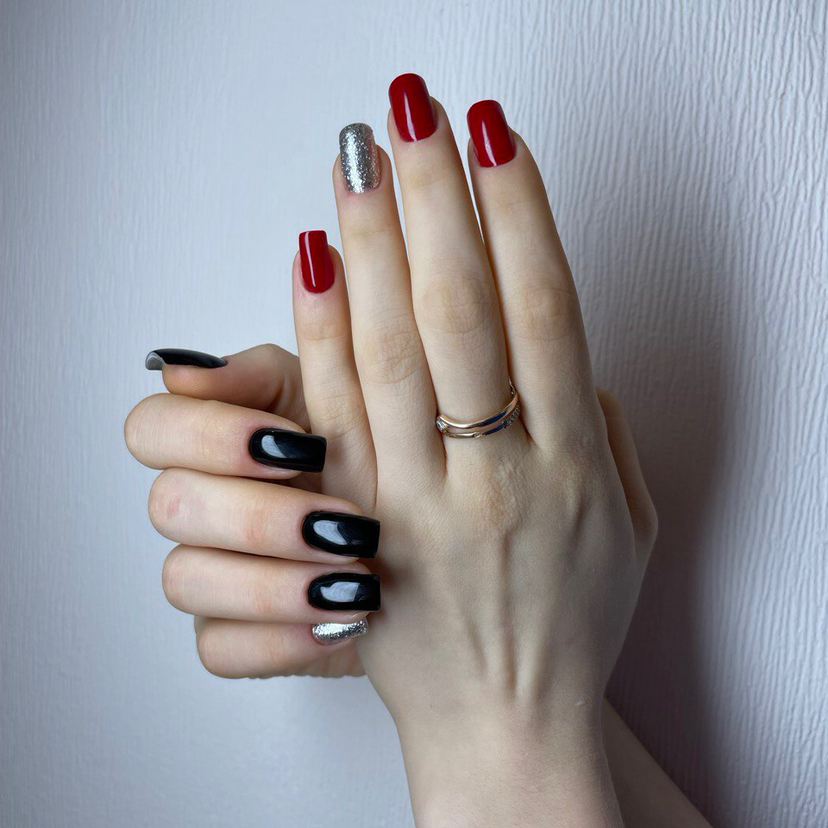 Маникюр + однотонное покрытие гель лаком