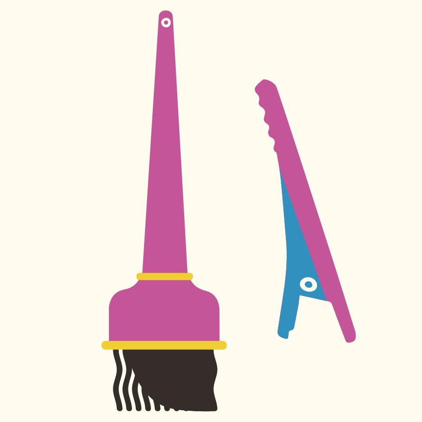 Окрашивание волос мелками (1 прядь)