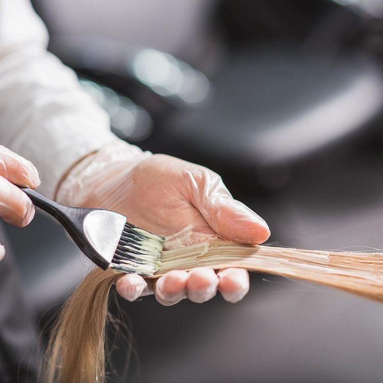 Полное окрашивание волос