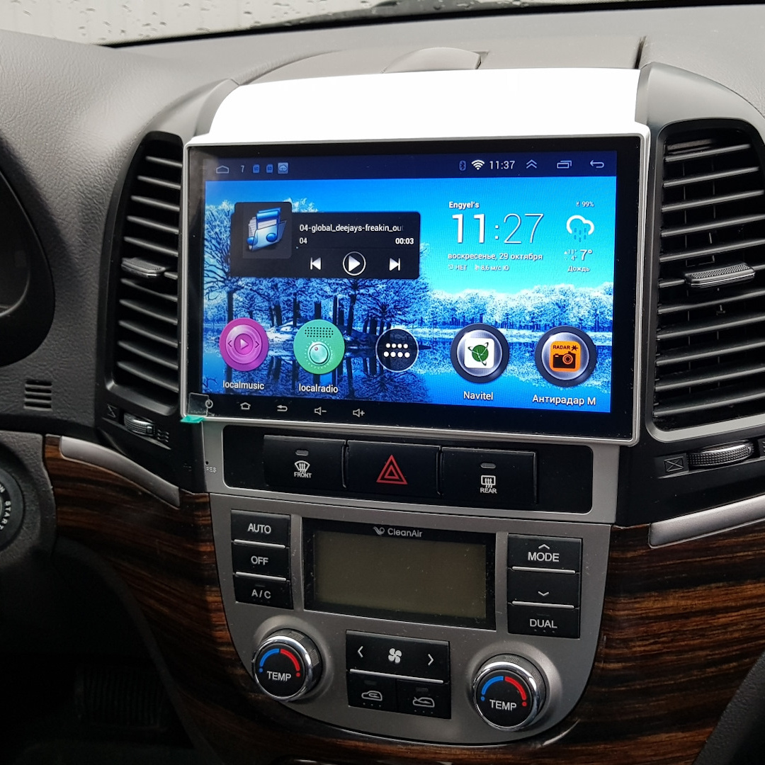 Установка android магнитолы с переходной рамкой