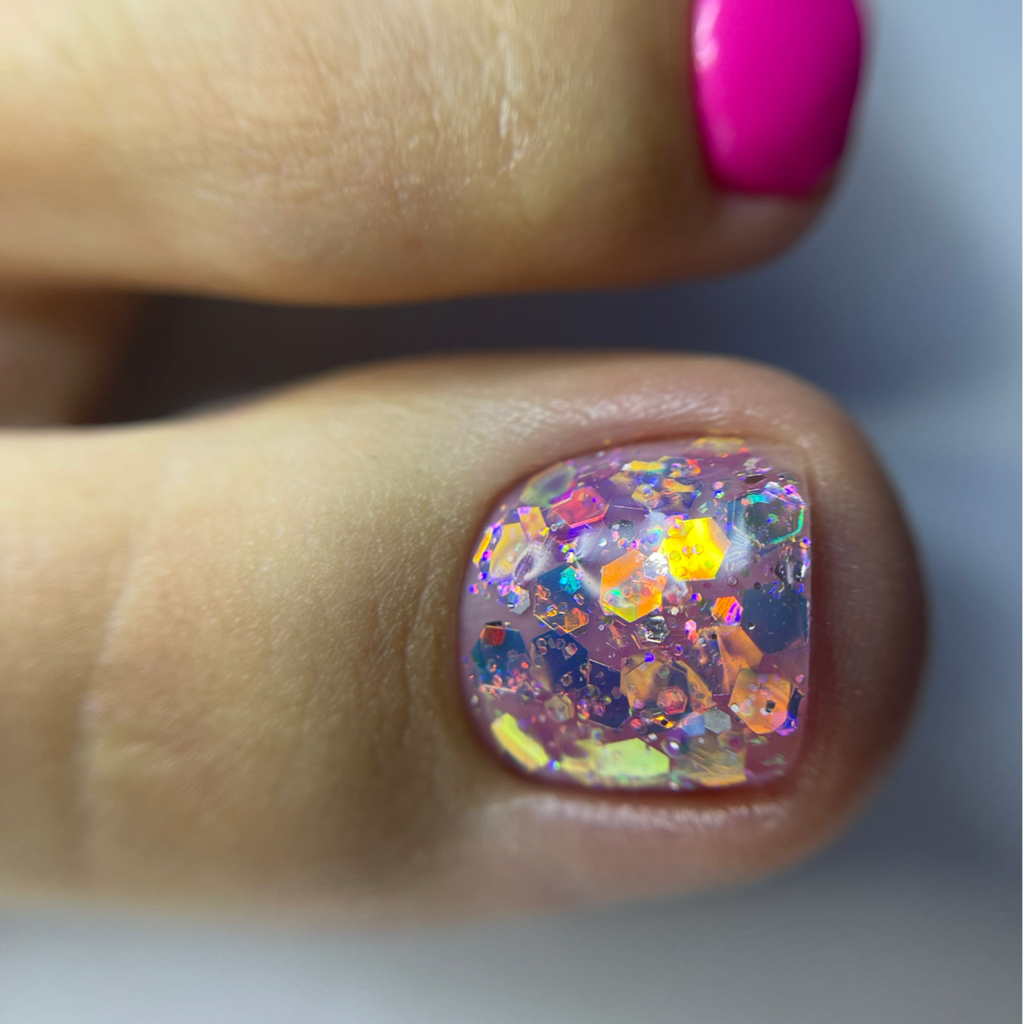 Педикюр пальчики с покрытием гель-лак