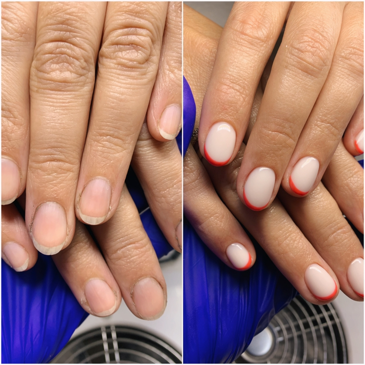 Маникюр с покрытием Гельлак