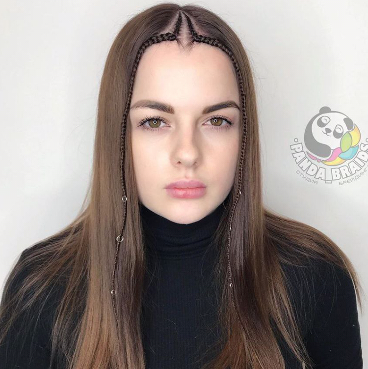 2 Брейда у лица