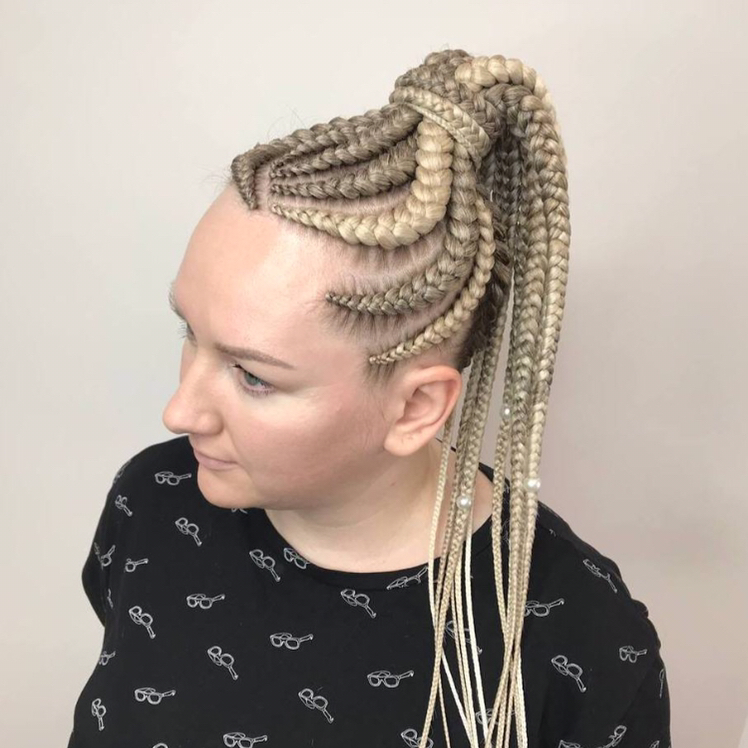 Брейды в хвост/распущенный хвост/косу