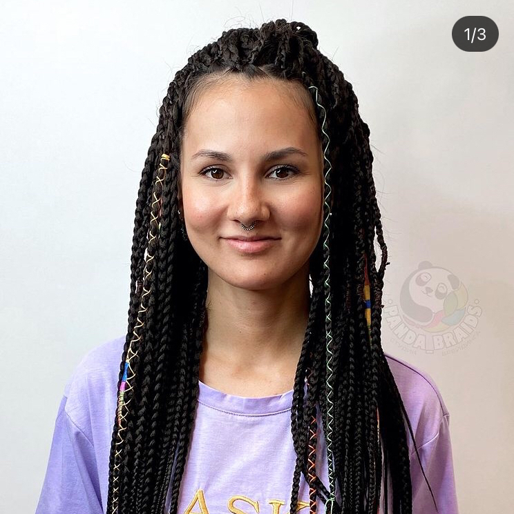 Изготовление и вплетение комплекта де кос на всю голову