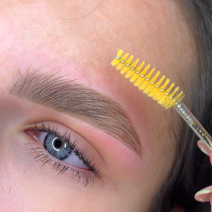 Архитектура бровей+окрашивание краской/хной+корреция