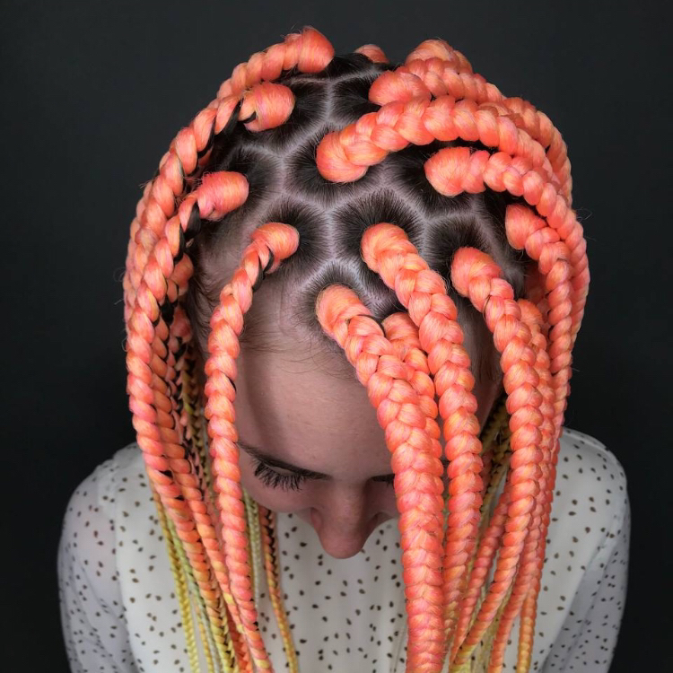 Точечные косы  41-60 шт