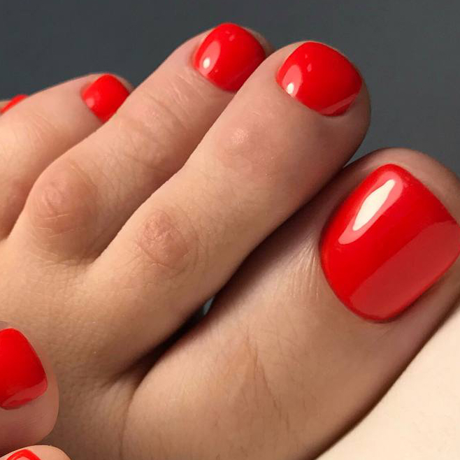 Педикюр с покрытием (Только пальчики)