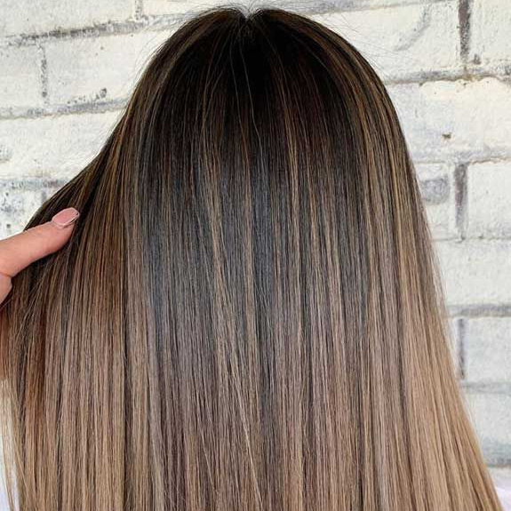 Выход из чёрного ( длинные волосы )