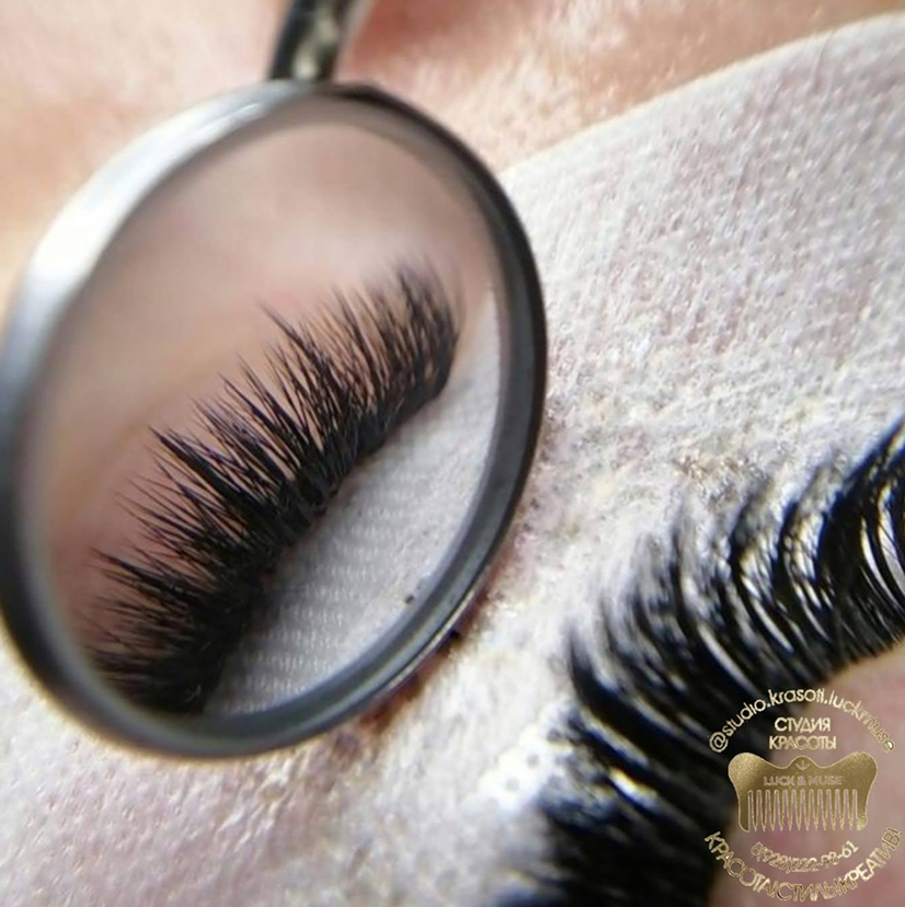 НАРАЩИВАНИЕ РЕСНИЦ ЭФФЕКТ КИМ (ЛУЧИКИ)