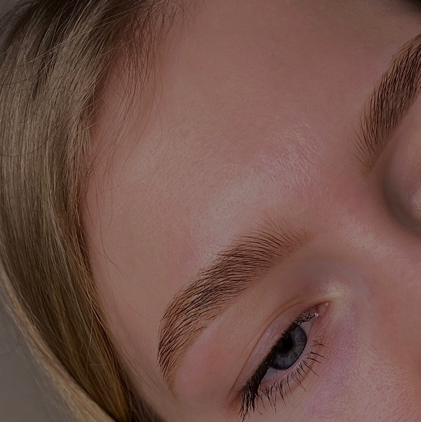 Окрашивание бровей краской  + коррекция воск/пинцет