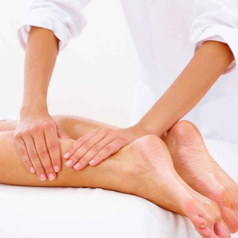 Массаж стопы и голень