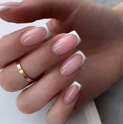 Маникюр с покрытием гель лак ( френч )