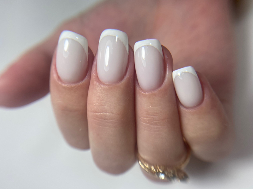 Маникюр с покрытием гель- лак (+ однотонный дизайн)