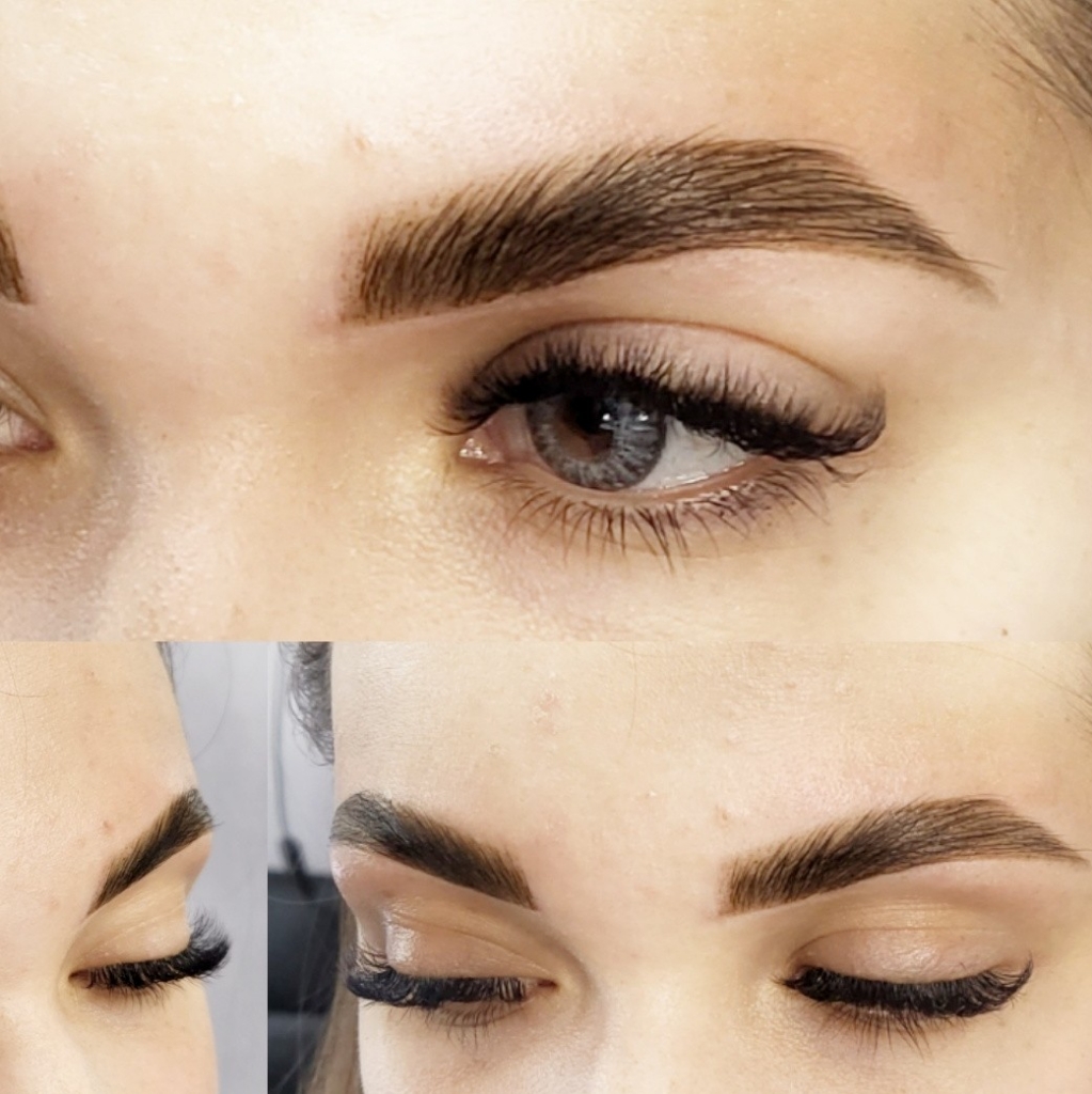 ЛАМИНИРОВАНИЕ БРОВЕЙ + «здоровое» окрашивание краской+коррекция пинцет/воск