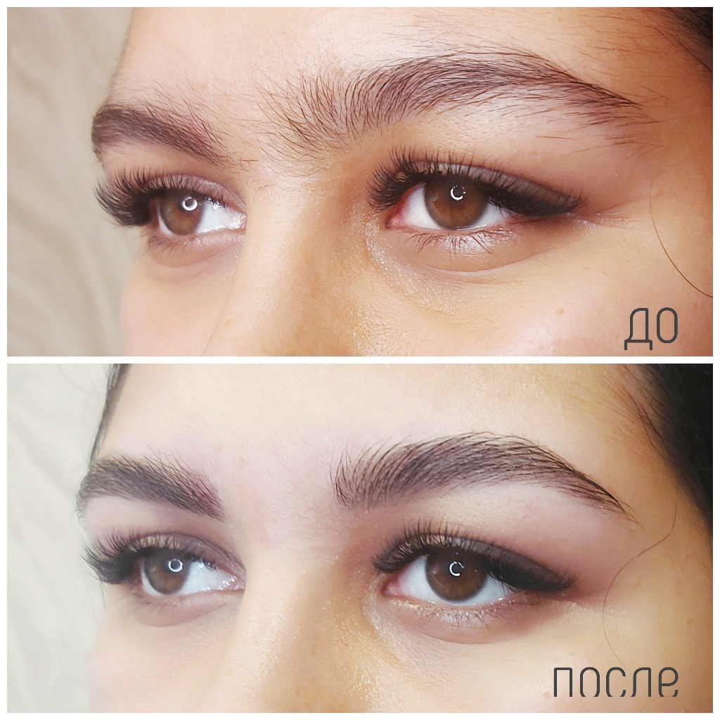 Коррекция формы бровей