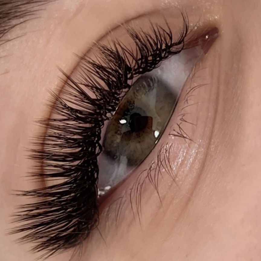 (мокрый эффект) наращивание ресниц