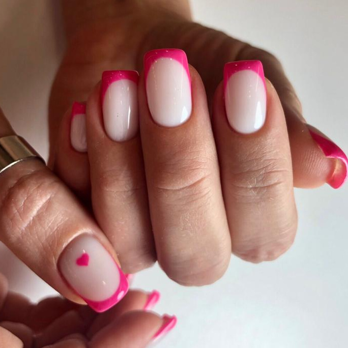 Маникюр с покрытием + френч