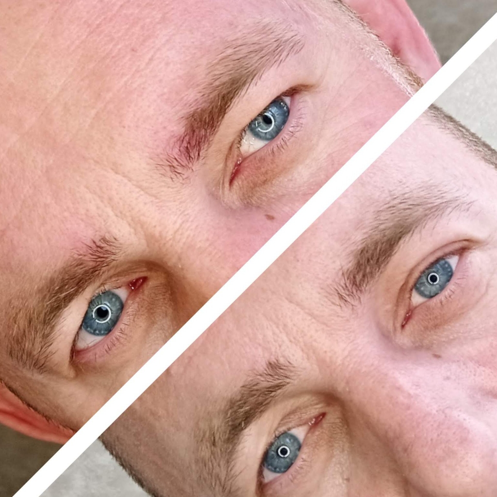 Мужская коррекция бровей