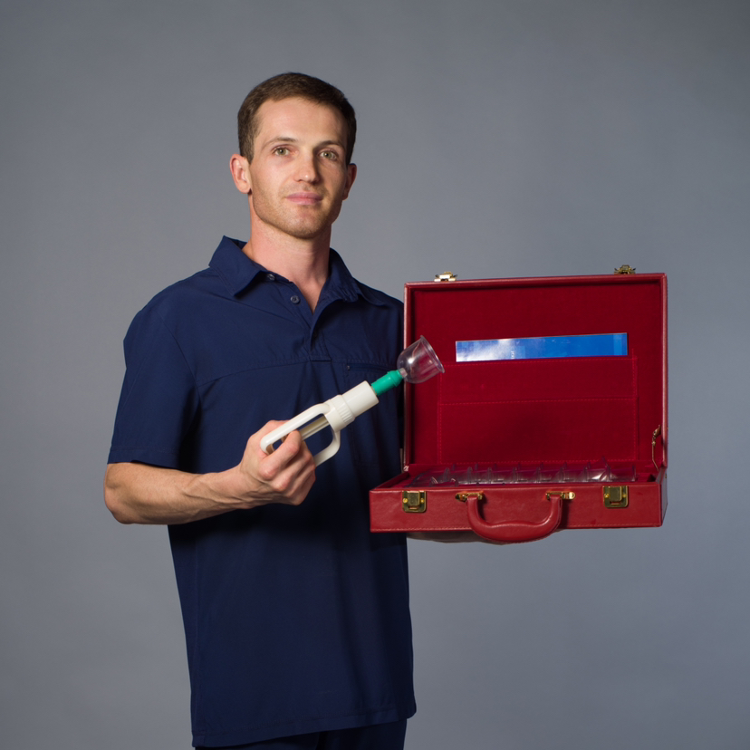 Вакуумная постановка банок по Огулову А.Т.