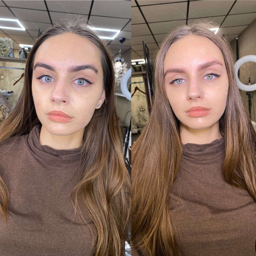 Окраска бровей и ресниц