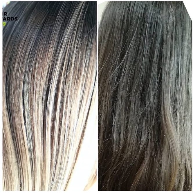 Окрашивание сложное (длинные волосы)