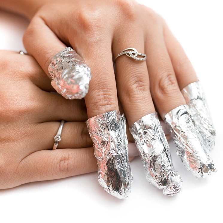 Снятие гель-лак моей работы (без дальнейшего покрытия + маникюр )