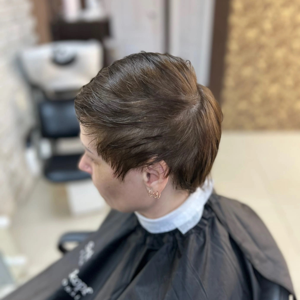 Окрашивание в 1 тон короткие волосы