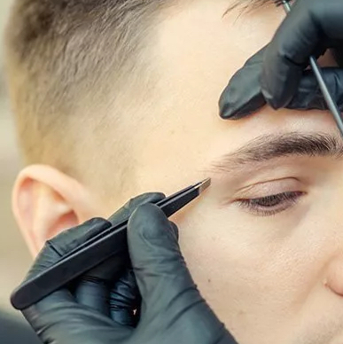 Мужская коррекция бровей | Men's eyebrow correction