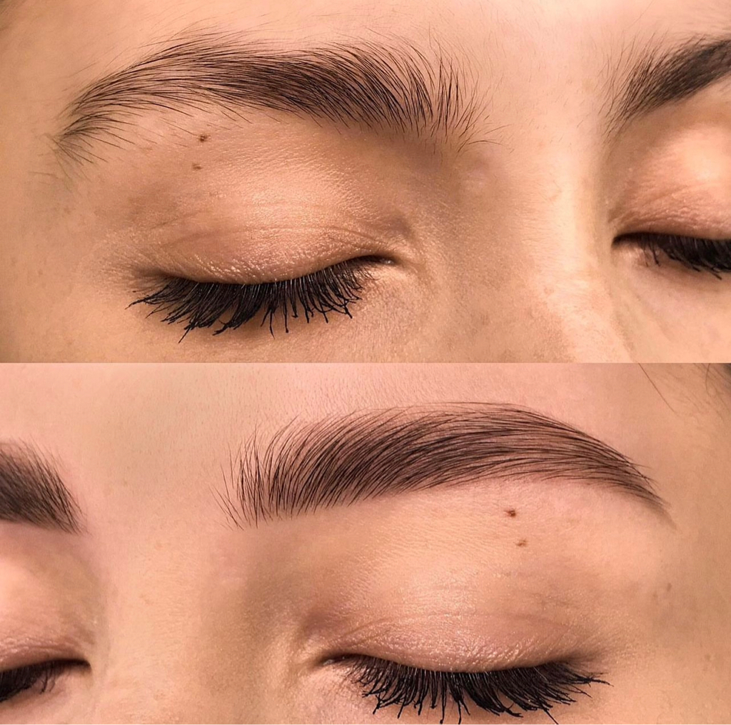 Коррекция бровей без окрашивания