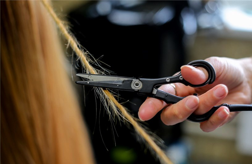 Стрижка горячими ножницами на длинные волосы