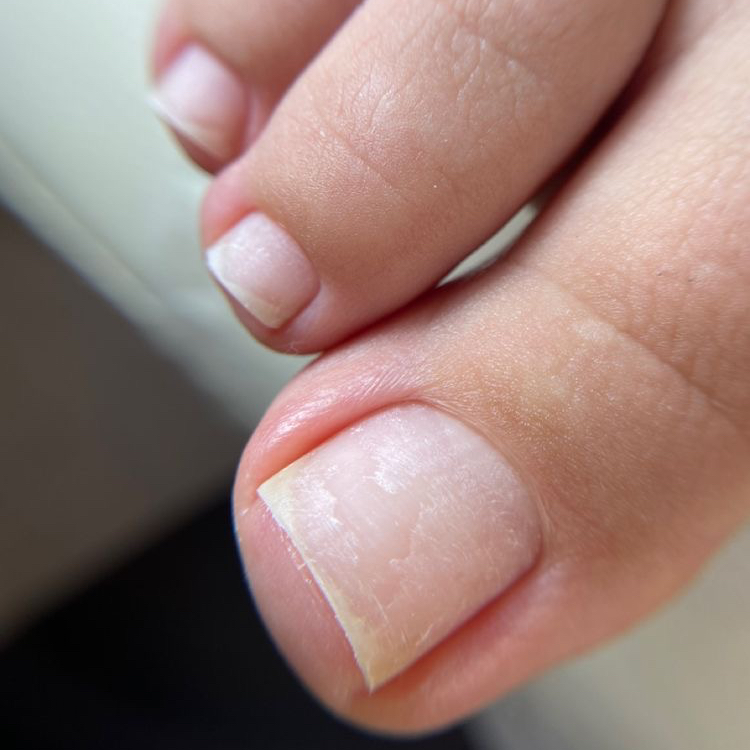 Педикюр пальчики без покрытия