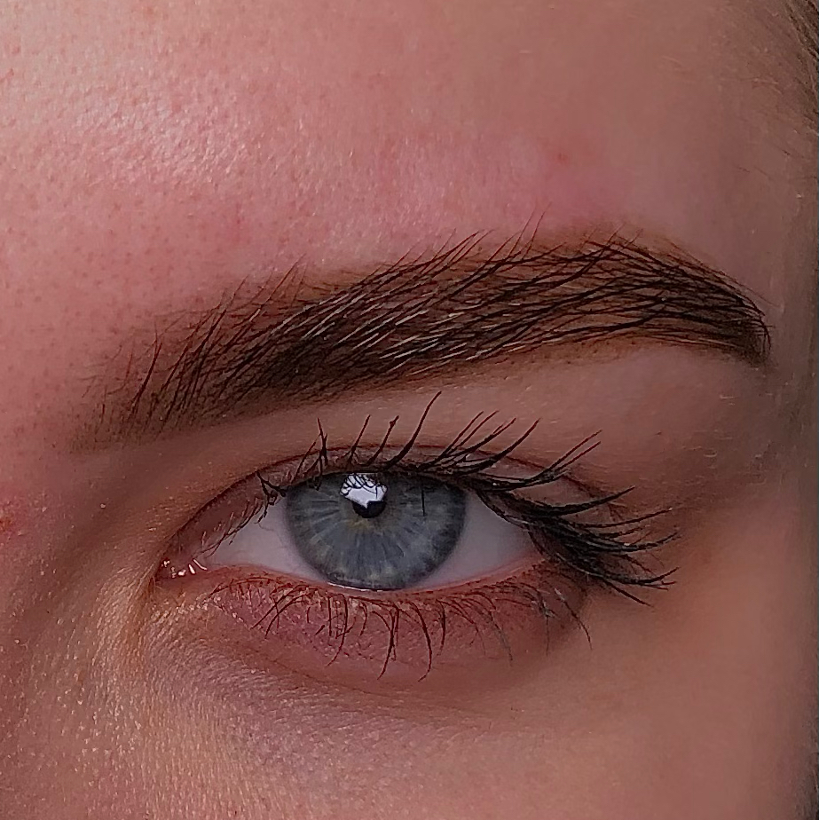 Коррекция + оформление бровей краской/хной