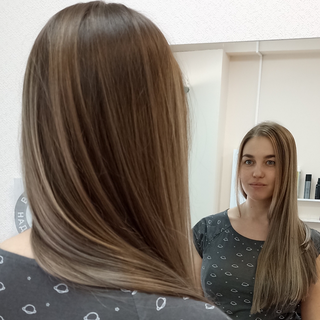 мелирование длинных волос