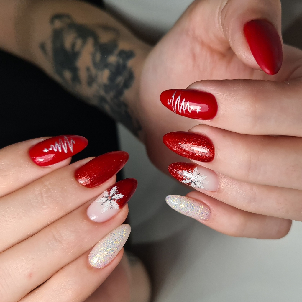 Маникюр с покрытием гель-лак однотон