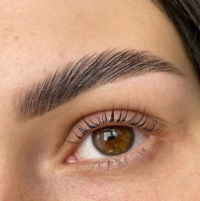 Ламинирование бровей+ окрашивание бровей