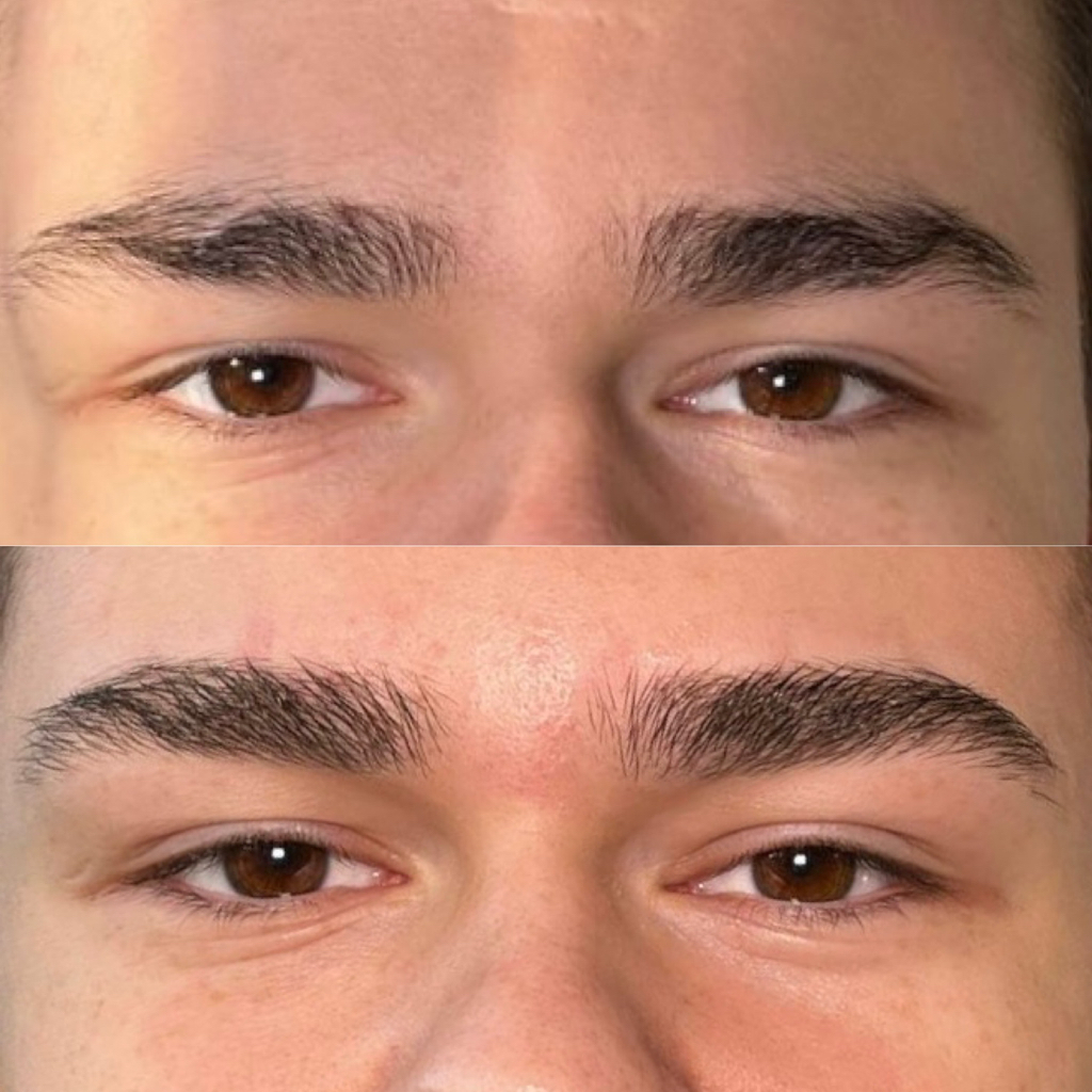 Мужская коррекция бровей