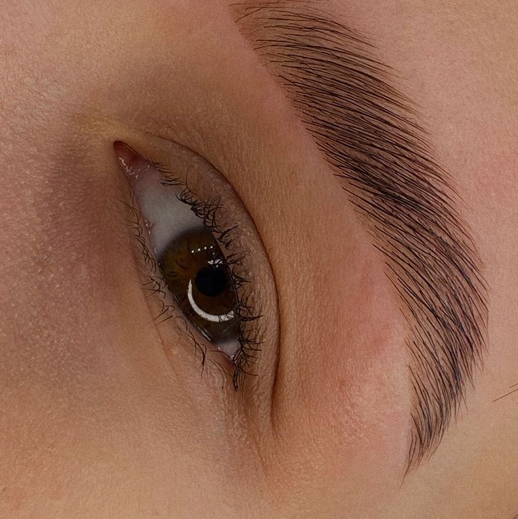 Окрашивание бровей краской