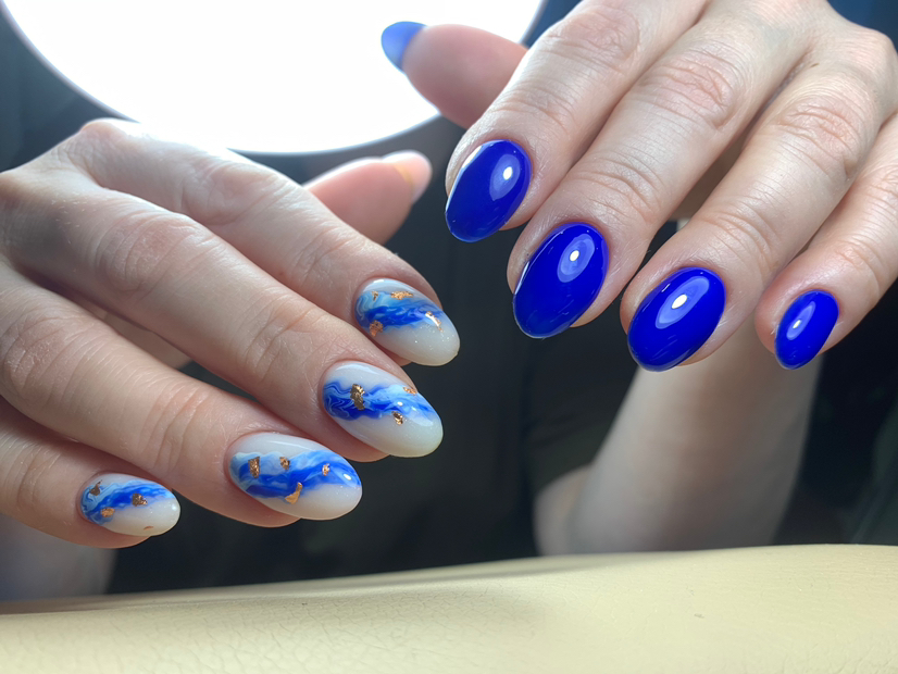 Маникюр с покрытием гель-лак (однотон)