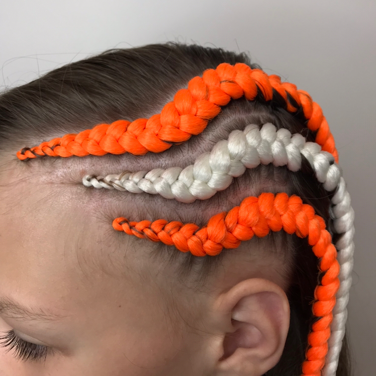 Брейды на висок